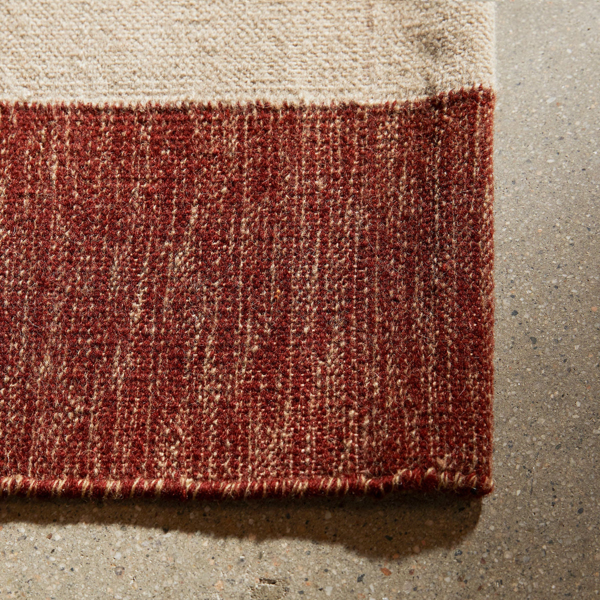 Double Stripe Door Mat 2Ft X 3Ft - Wine/Flint/Oyster | James Perse Los Angeles