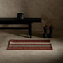 Double Stripe Door Mat 2Ft X 3Ft - Wine/Flint/Oyster | James Perse Los Angeles
