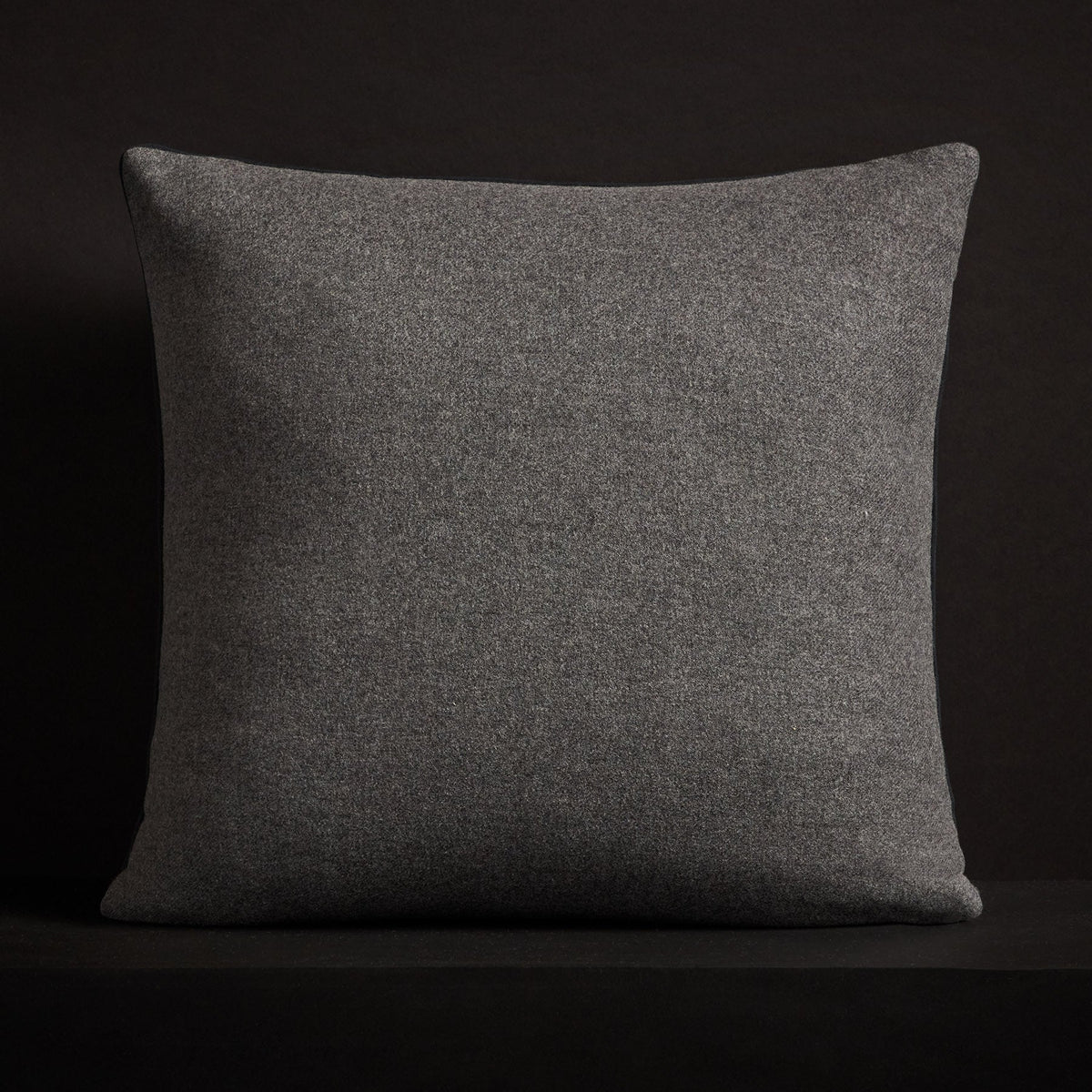 Double Sided Baby Soft Throw Pillow - Heather Charcoal | James Perse Los Angeles