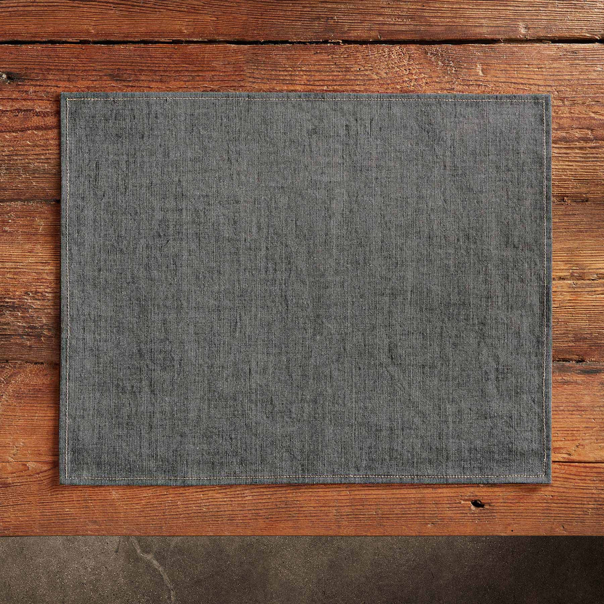 Indigo Denim Placemat - Charcoal Denim | James Perse Los Angeles