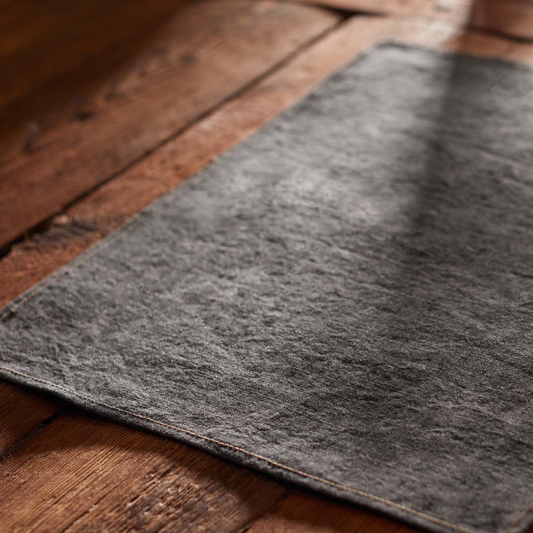 Indigo Denim Placemat - Charcoal Denim | James Perse Los Angeles