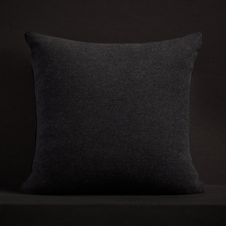 Baby Soft Throw Pillow With Piping - Black | James Perse Los Angeles