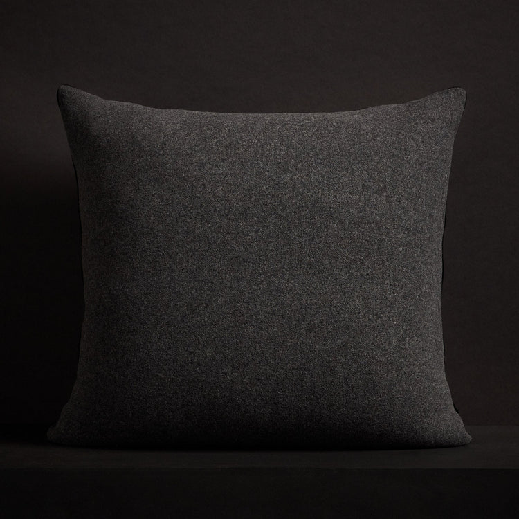 Baby Soft Throw Pillow With Piping - Heather Grey | James Perse Los Angeles