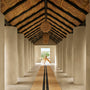 Jute Runner in Natural/Charcoal Stripe | James Perse Los Angeles