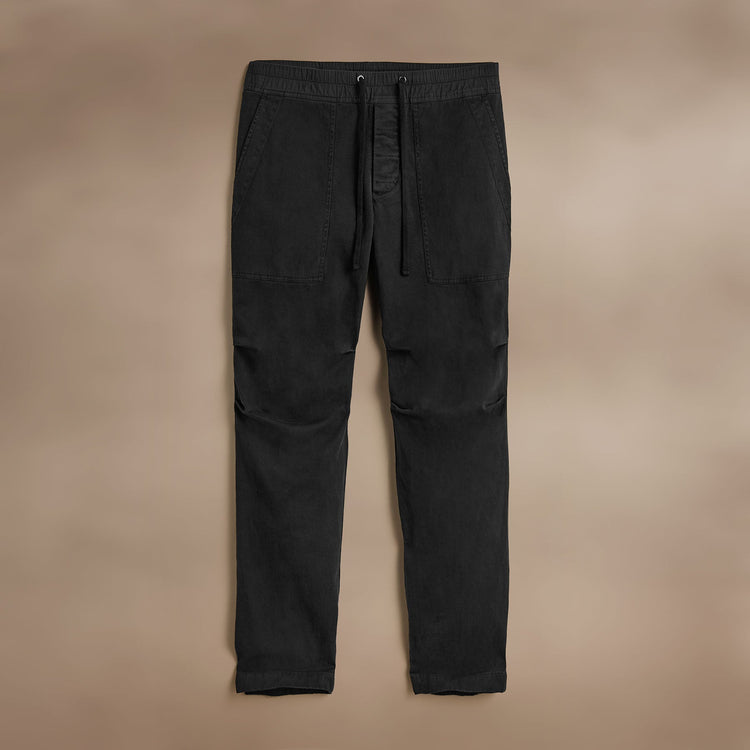 Army Cotton Slub Utility Pant in Black Pigment | James Perse Los Angeles