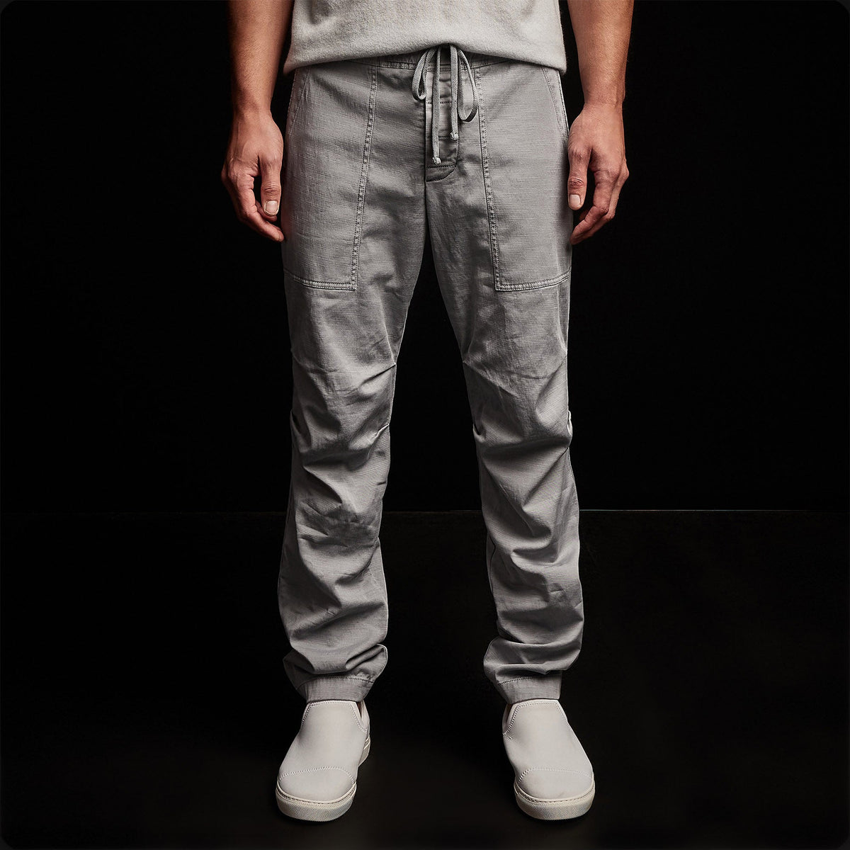 Army Cotton Slub Utility Pant in Breeze Pigment | James Perse Los Angeles