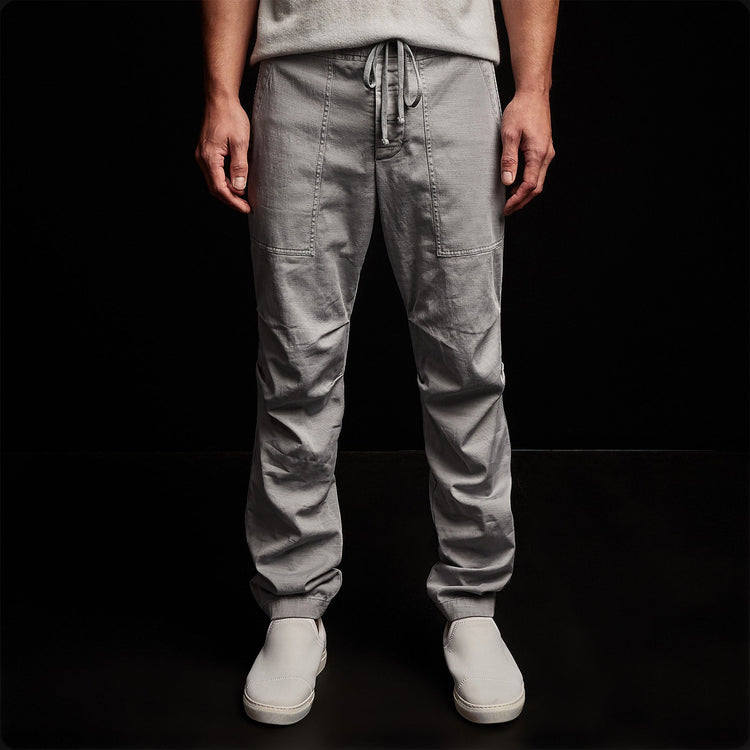 Army Cotton Slub Utility Pant in Breeze Pigment | James Perse Los Angeles