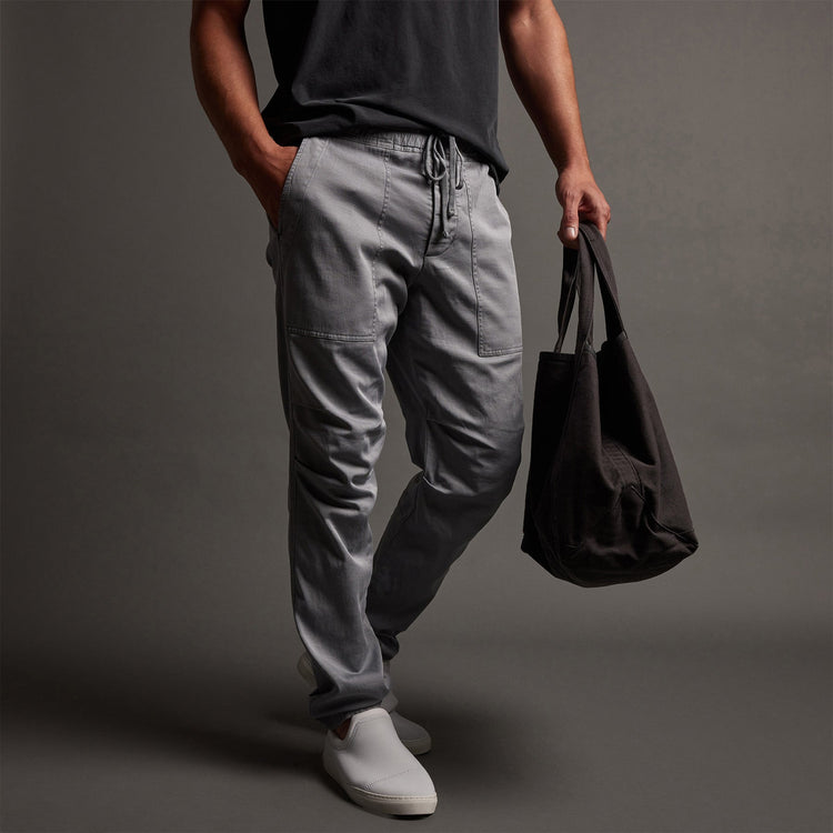 Army Cotton Slub Utility Pant in Breeze Pigment | James Perse Los Angeles