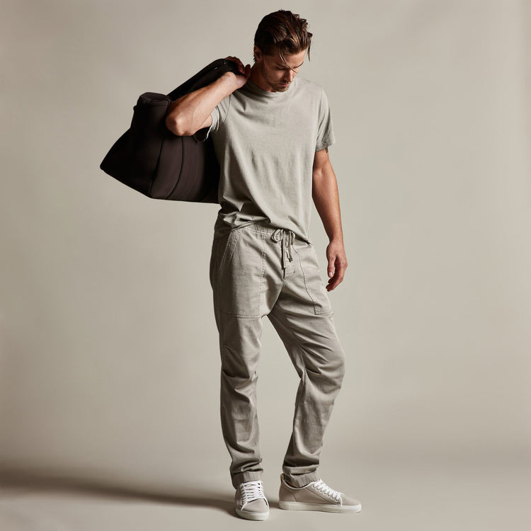 Army Cotton Slub Utility Pant in Dapple Pigment | James Perse Los Angeles