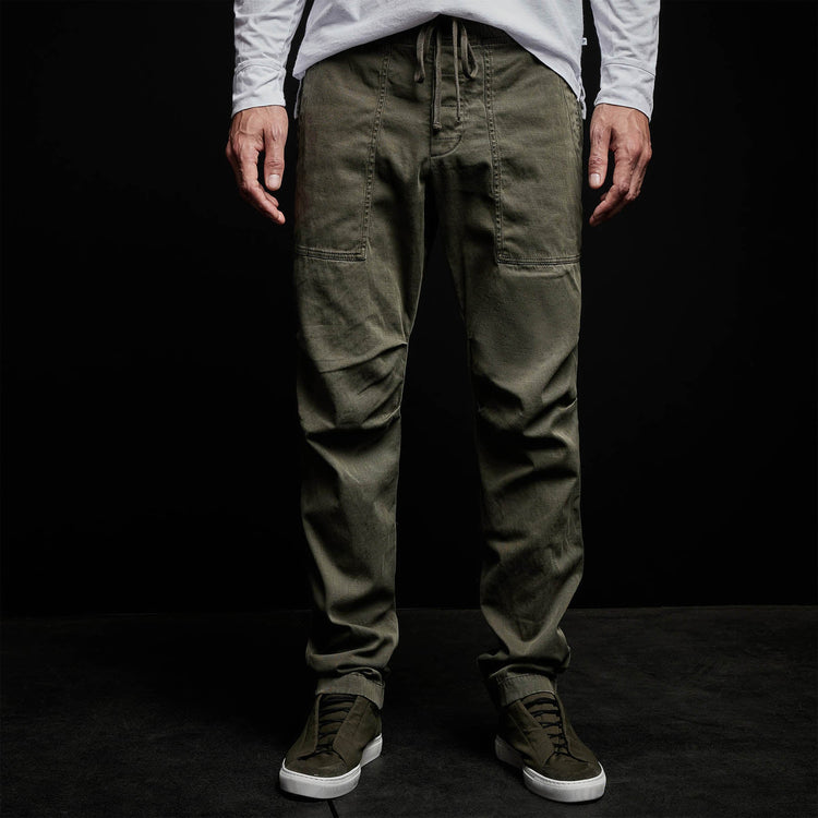 Army Cotton Slub Utility Pant in Hunter Pigment | James Perse Los Angeles