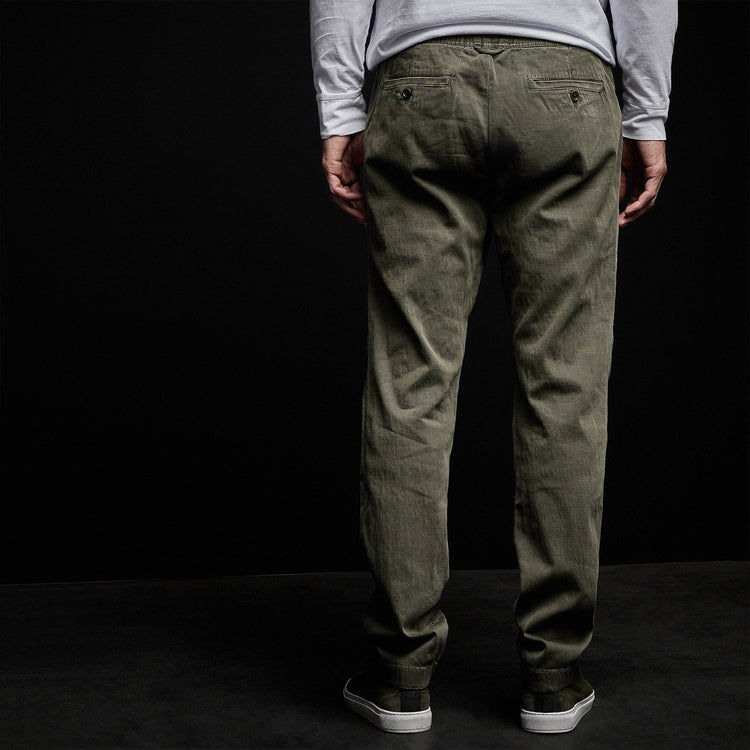 Army Cotton Slub Utility Pant in Hunter Pigment | James Perse Los Angeles