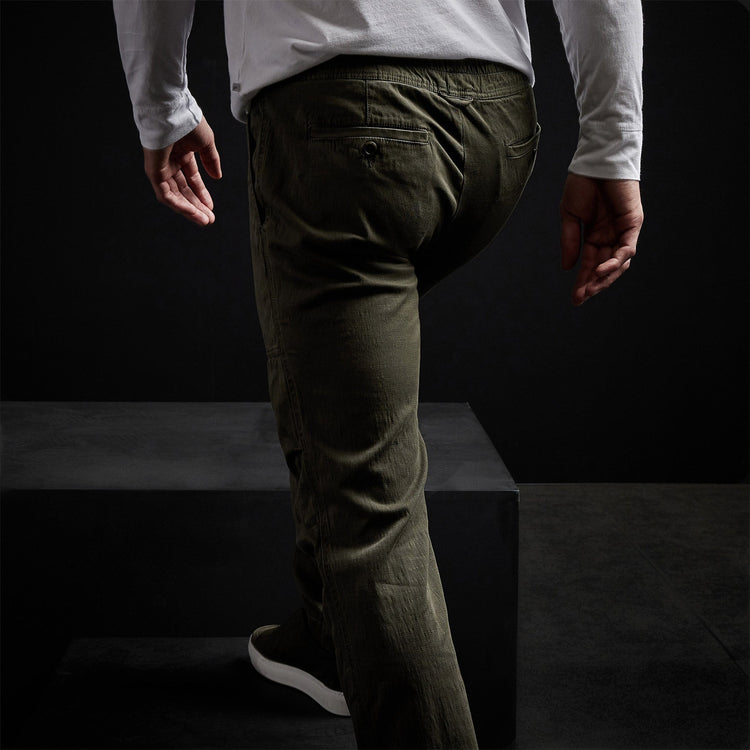 Army Cotton Slub Utility Pant in Hunter Pigment | James Perse Los Angeles