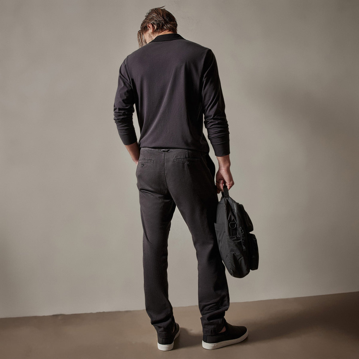 Army Cotton Slub Utility Pant in Magma Pigment | James Perse Los Angeles