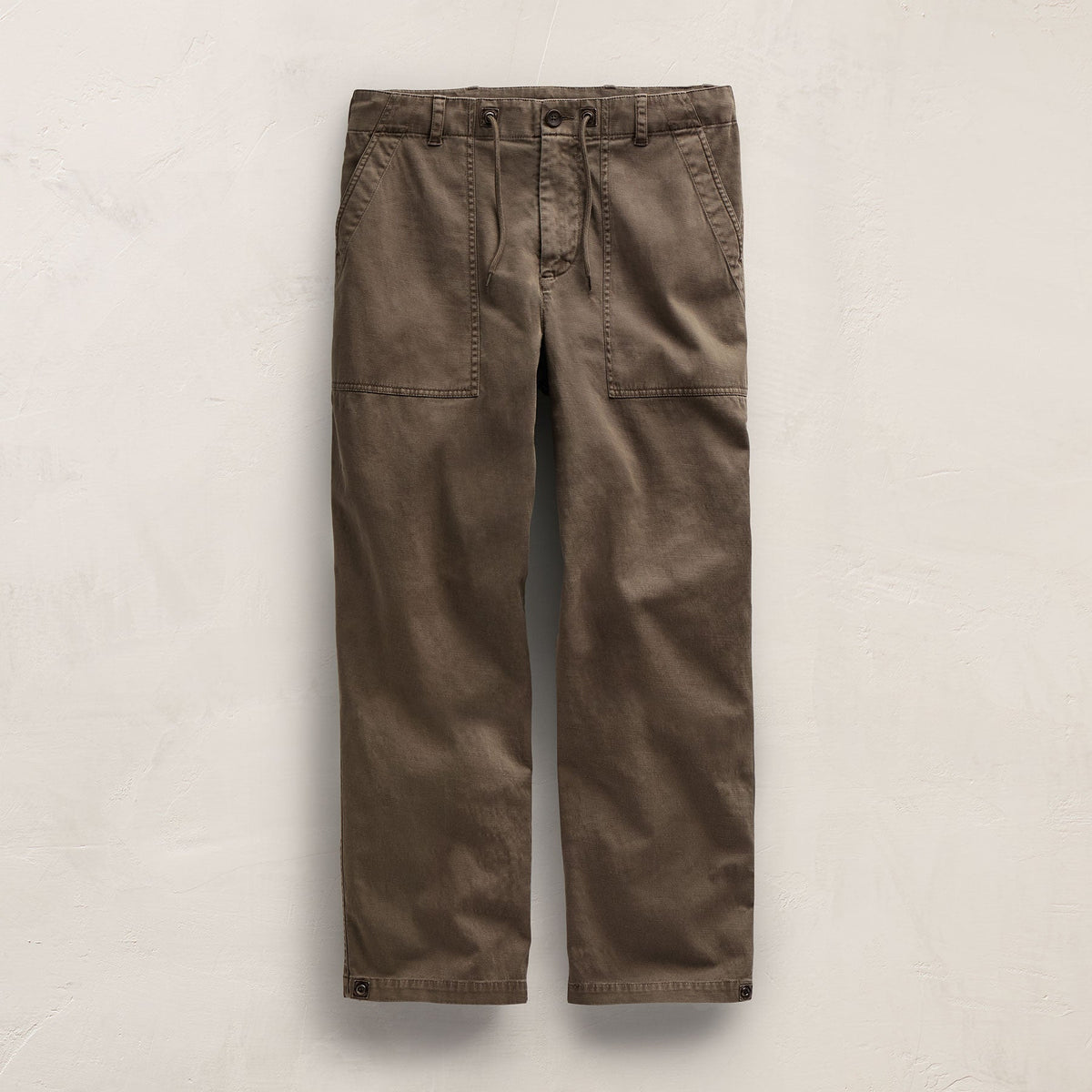 Slub Cotton Utility Flight Pant in Caribou Pigment | James Perse Los Angeles