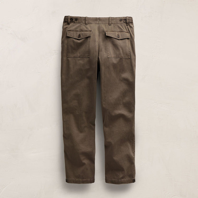 Slub Cotton Utility Flight Pant in Caribou Pigment | James Perse Los Angeles