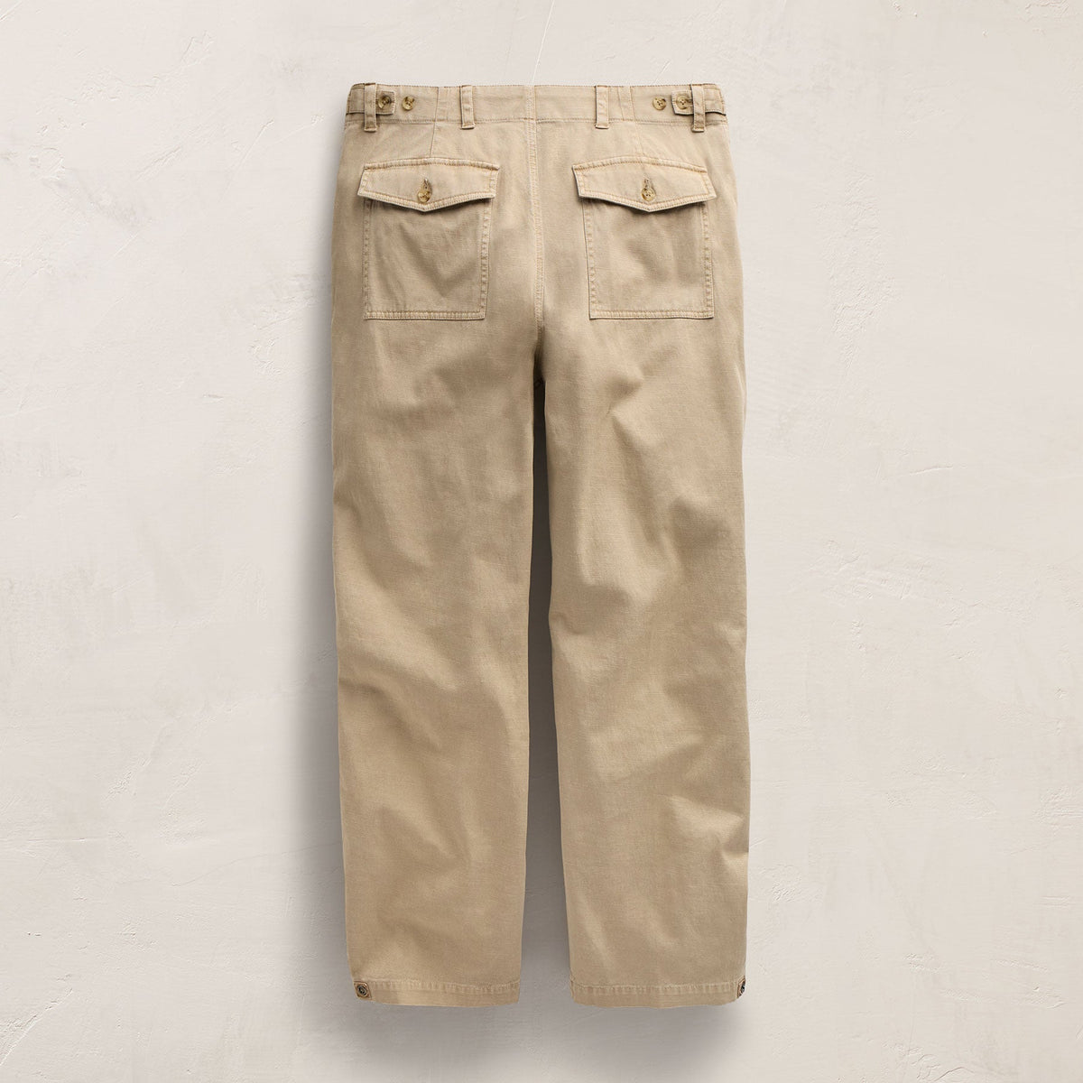 Slub Cotton Utility Flight Pnt in Light Khaki Pigment | James Perse Los Angeles FLAT