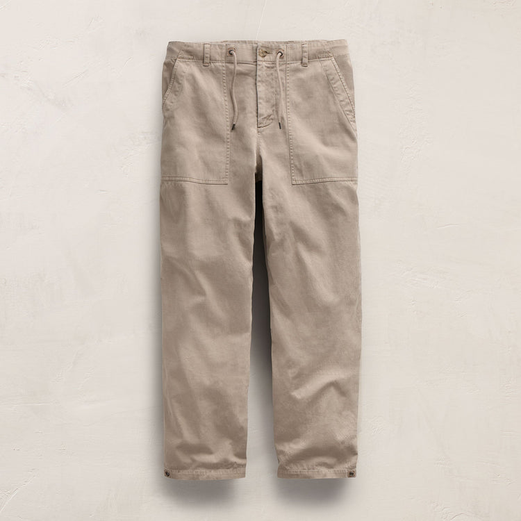 Slub Cotton Utility Flight Pant in Stone Pigment | James Perse Los Angeles