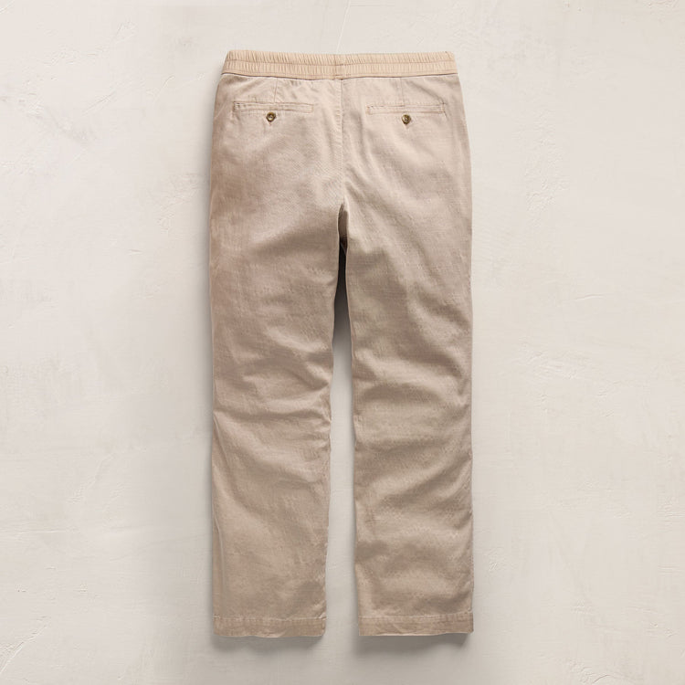 Cotton Slub Utility Pant in Stone Pigment | James Perse Los Angeles FLAT