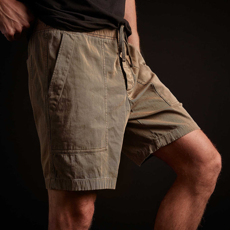 Army Cotton Slub Utility Short - Old Whiskey Pigment | James Perse Los Angeles