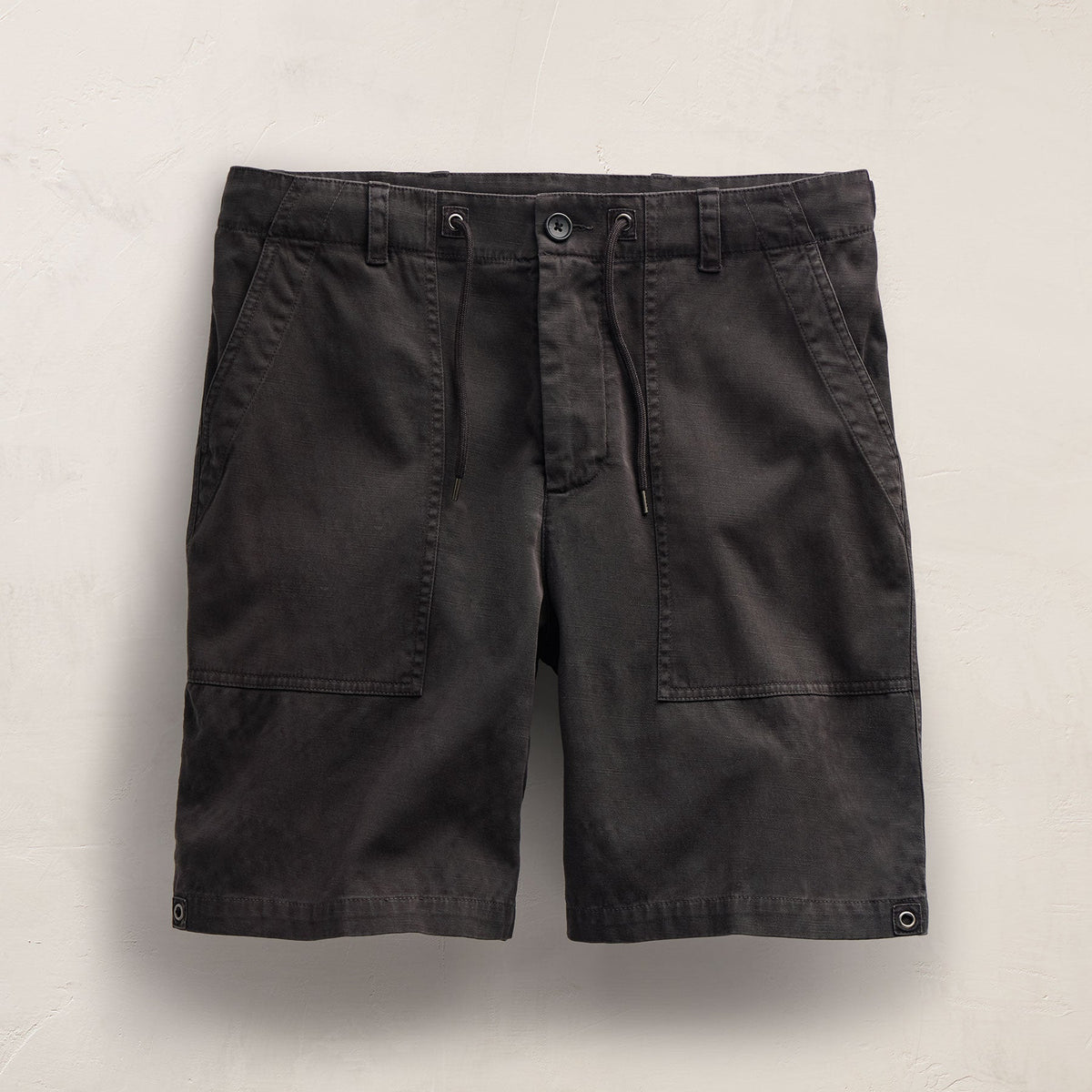 Slub Cotton Utility Flight Short in Magma Pigment | James Perse Los Angeles