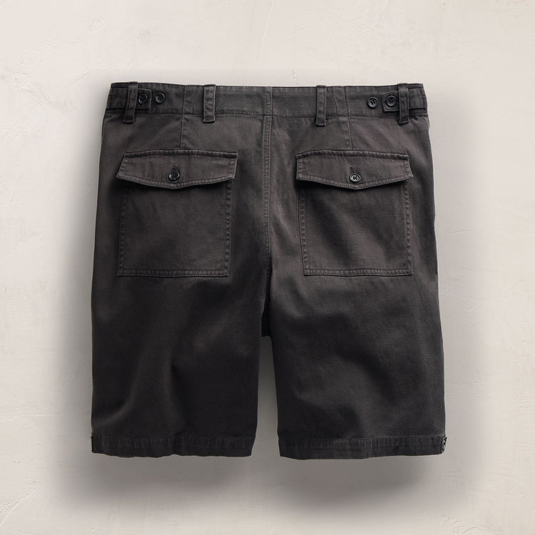 Slub Cotton Utility Flight Short in Magma Pigment | James Perse Los Angeles