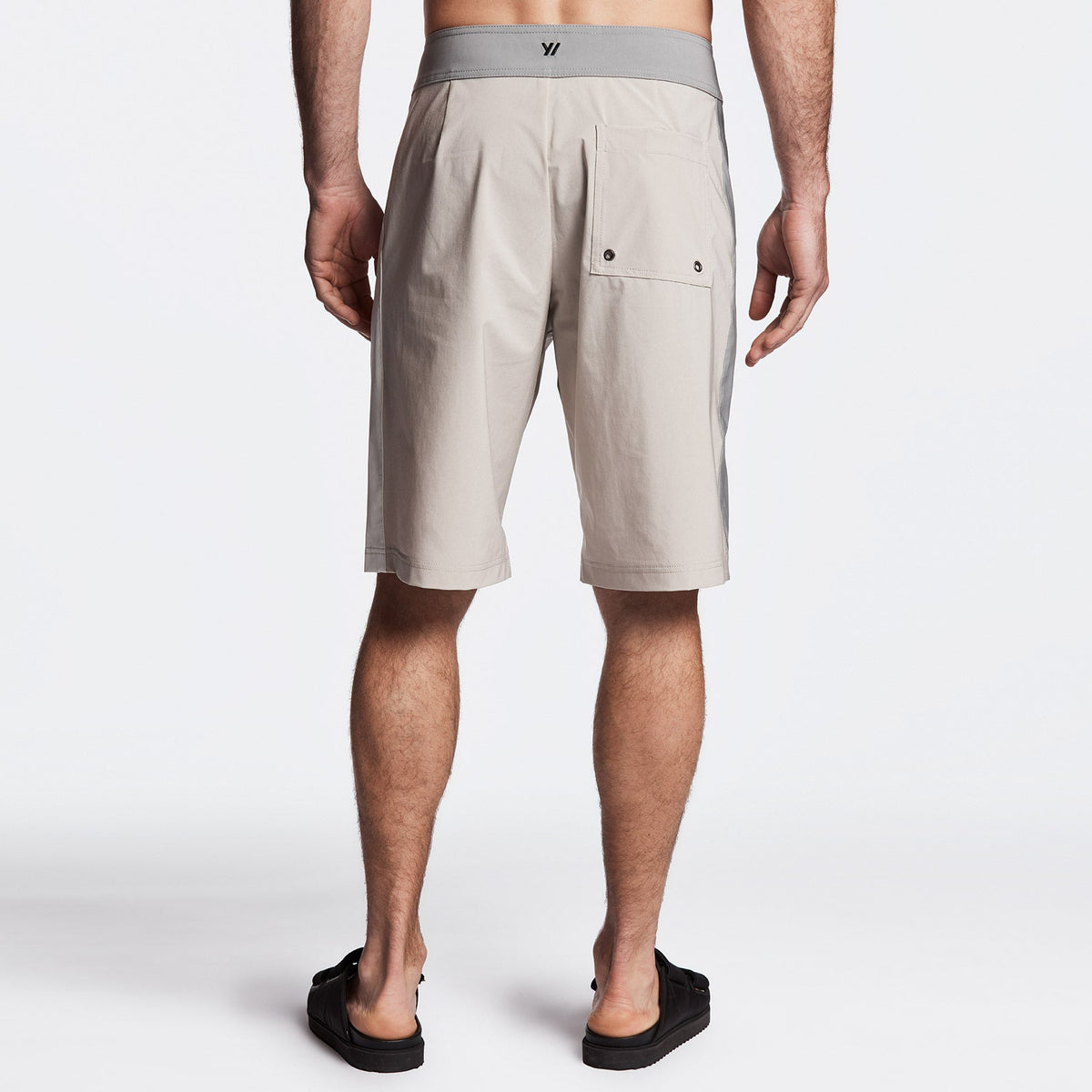Y/OSEMITE Tri Color Boardshort - Sand/Stone/Shell | James Perse Los Angeles