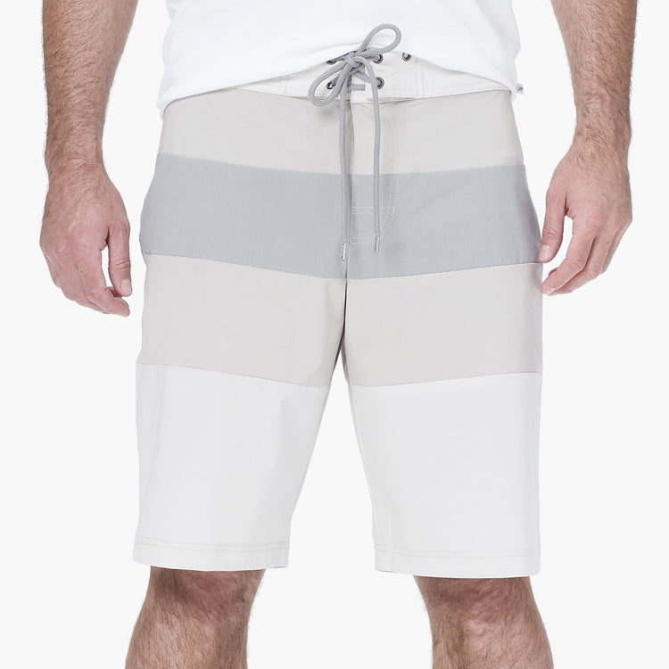 Color Blocked Board Short - Shell/Sand/Stone | James Perse Los Angeles