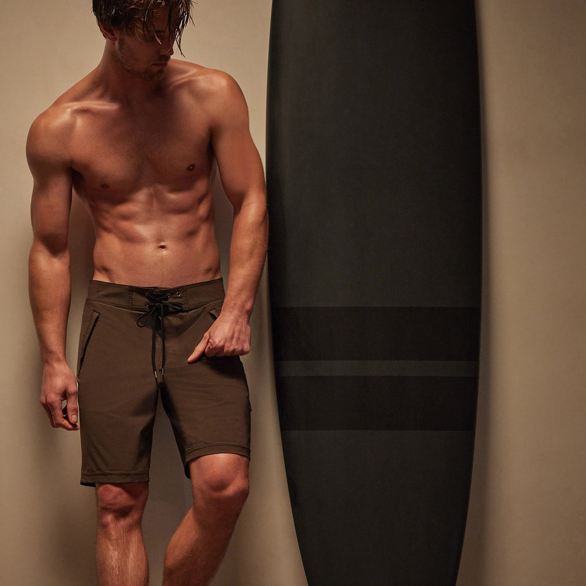 Scuba Zip Boardshort in Porcupine | James Perse Los Angeles