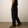 Piped Track Pant in Black/Whiskey | James Perse Los Angeles