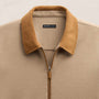 Brushed Cotton Jacket in Soft Beige/Whiskey | James Perse Los Angeles