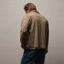 Brushed Cotton Jacket in Soft Beige/Whiskey | James Perse Los Angeles