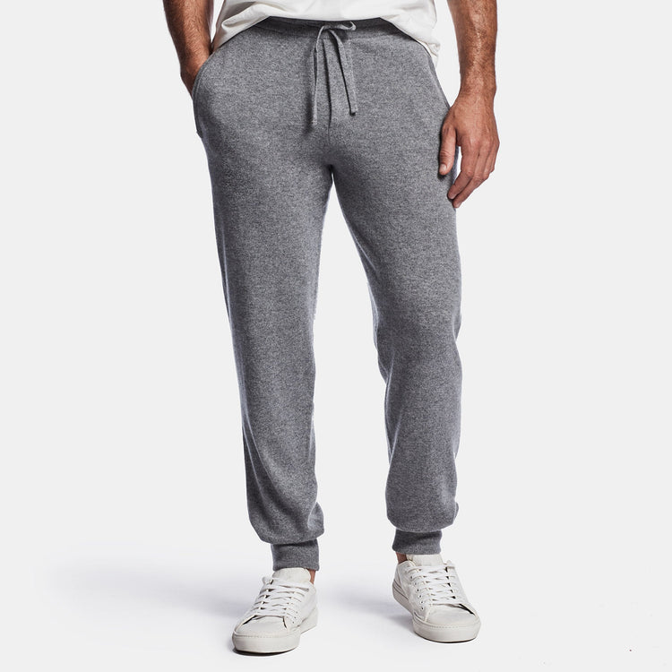 Baby Cashmere Track Pant in Grey Felt | James Perse Los Angeles