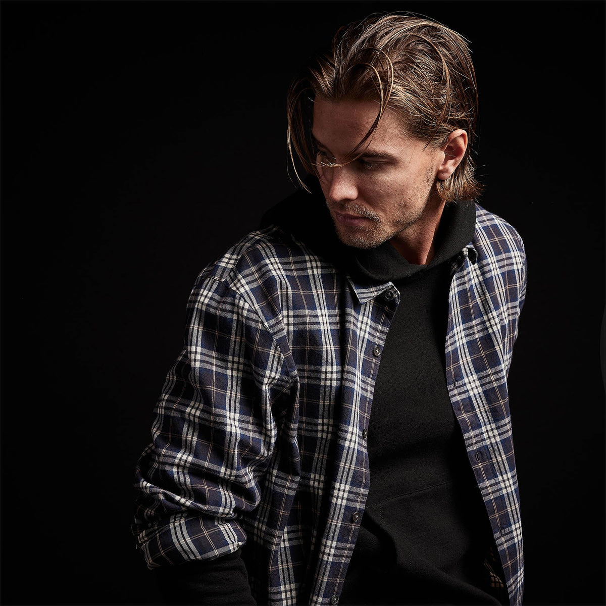 plaid shirt deep | James Perse Los Angeles 