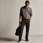 Brushed Cotton Twill Trouser in Dark Olive Pigment | James Perse Los Angeles