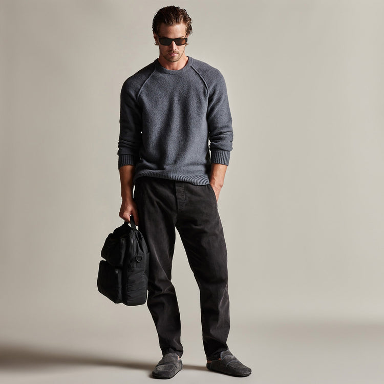 Brushed Cotton Twill Trouser in Magma Pigment | James Perse Los Angeles