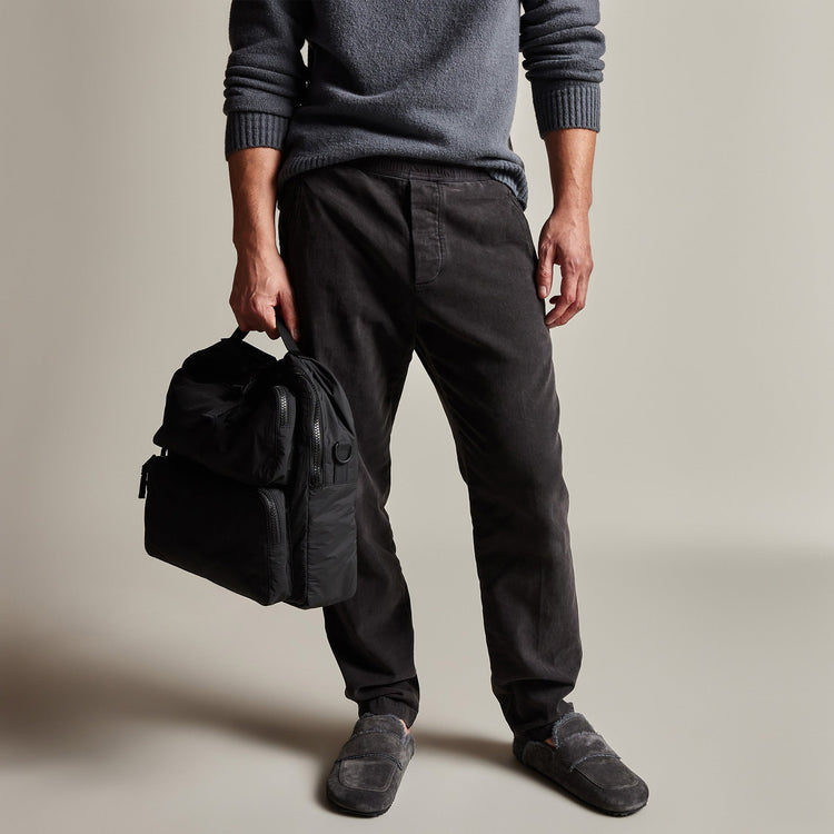 Brushed Cotton Twill Trouser in Magma Pigment | James Perse Los Angeles