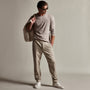 Brushed Cotton Twill Trouser in Toast Pigment | James Perse Los Angeles