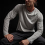 Brushed Jersey Raglan Crew in Aluminum | James Perse Los Angeles