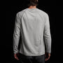 Brushed Jersey Raglan Crew in Aluminum | James Perse Los Angeles