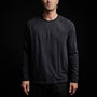 Brushed Jersey Raglan Crew in Black | James Perse Los Angeles