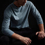 Brushed Jersey Raglan Crew in Blue Marble | James Perse Los Angeles