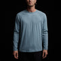 Brushed Jersey Raglan Crew in Blue Marble | James Perse Los Angeles