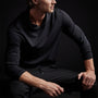 Brushed Jersey Hoody in Black | James Perse Los Angeles