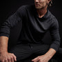 Brushed Jersey Hoody in Black | James Perse Los Angeles