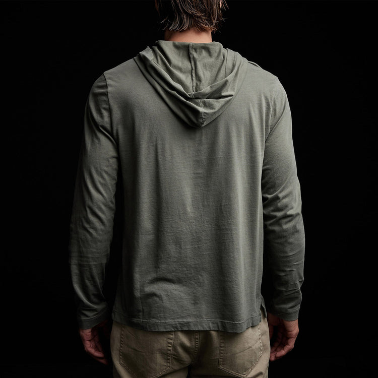 Brushed Jersey Hoody in Marsh | James Perse Los Angeles