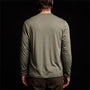 Brushed Elevated Jersey Long Sleeve Henley in Alligator | James Perse Los Angeles