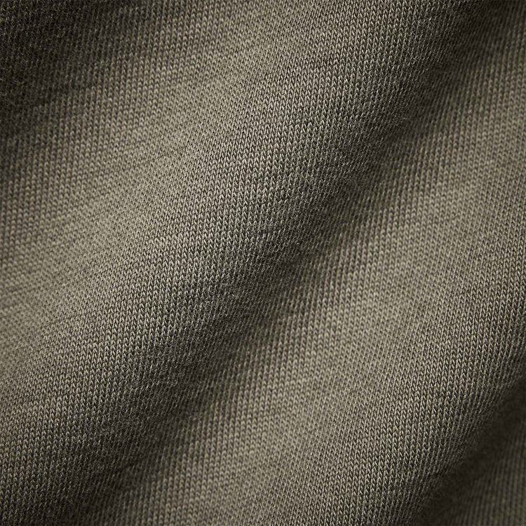 Brushed Elevated Jersey Long Sleeve Henley in Alligator | James Perse Los Angeles