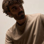 Brushed Lotus Crew in Light Khaki | James Perse Los Angeles