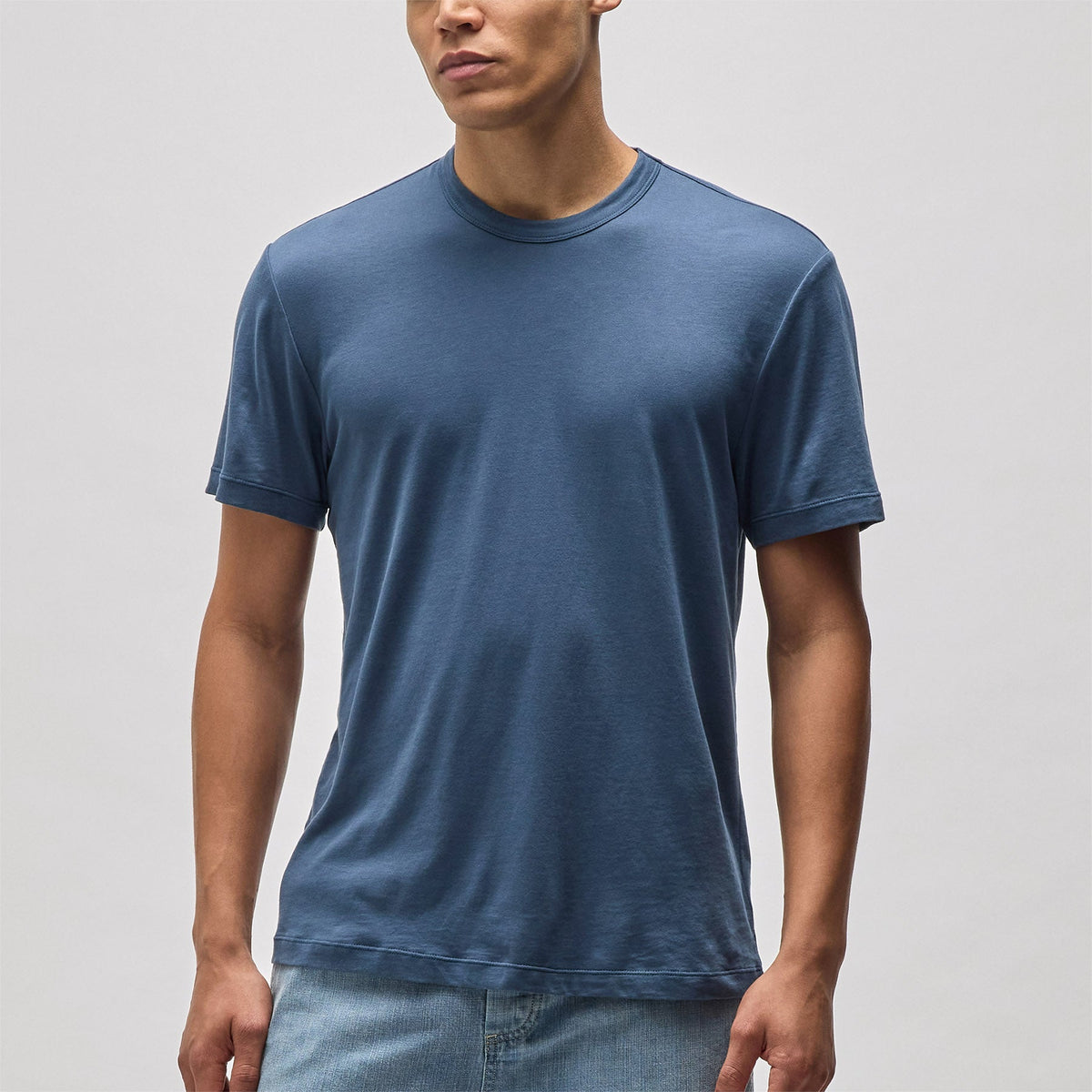 Brushed Lotus Crew in Captain | James Perse Los Angeles