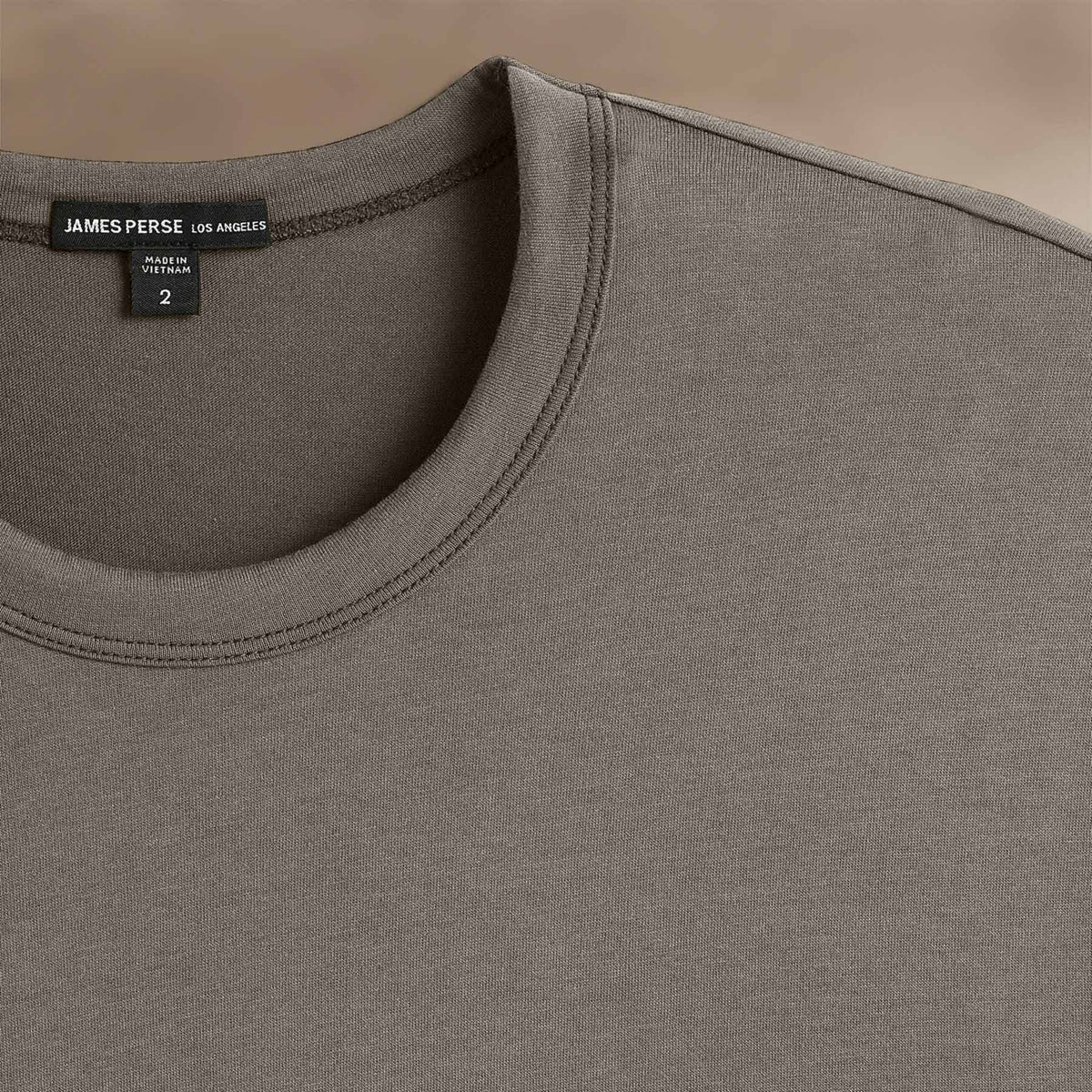Brushed Lotus Crew in Granite | James Perse Los Angeles
